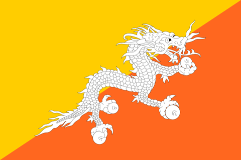 Bandeira: Butão