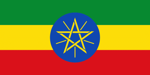Bandeira: Etiópia