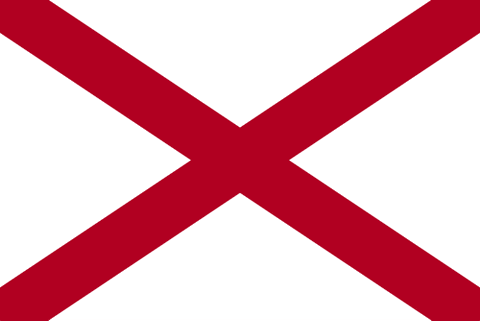 Bandeira: Alabama (Estados Unidos)