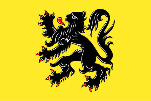 Bandeira: Flandres (Bélgica)