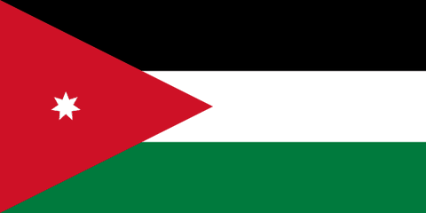 Bandeira: Jordânia