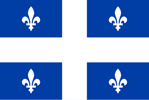 Bandeira: Quebec (Canadá)