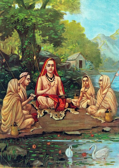 Retrato de Adi Shankaracharya