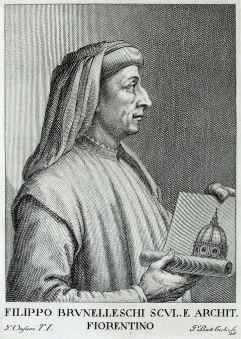 Retrato de Filippo Brunelleschi