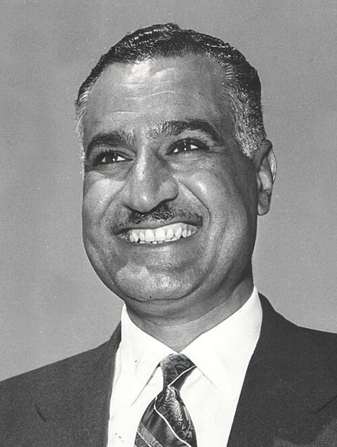 Retrato de Gamal Abdel Nasser