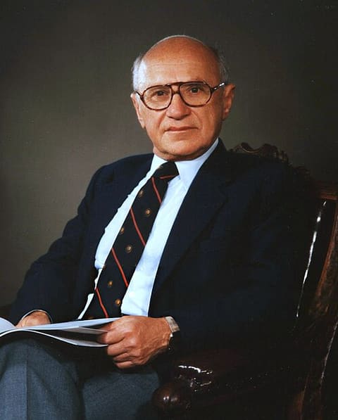 Retrato: Milton Friedman