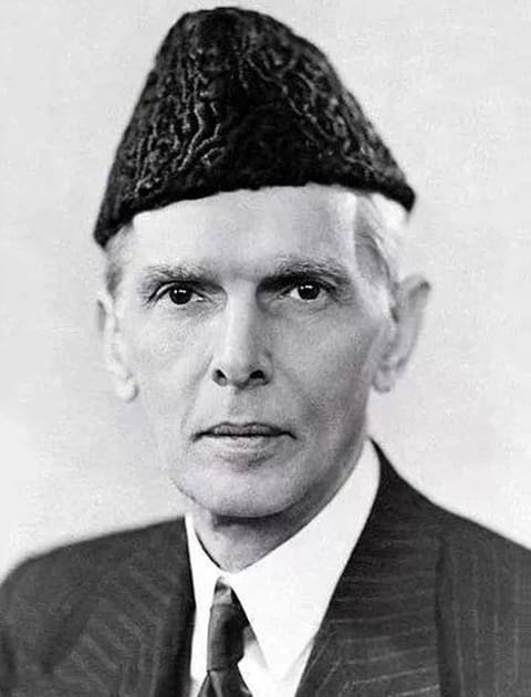Retrato de Muhammad Ali Jinnah
