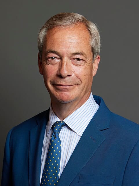 Retrato de Nigel Farage