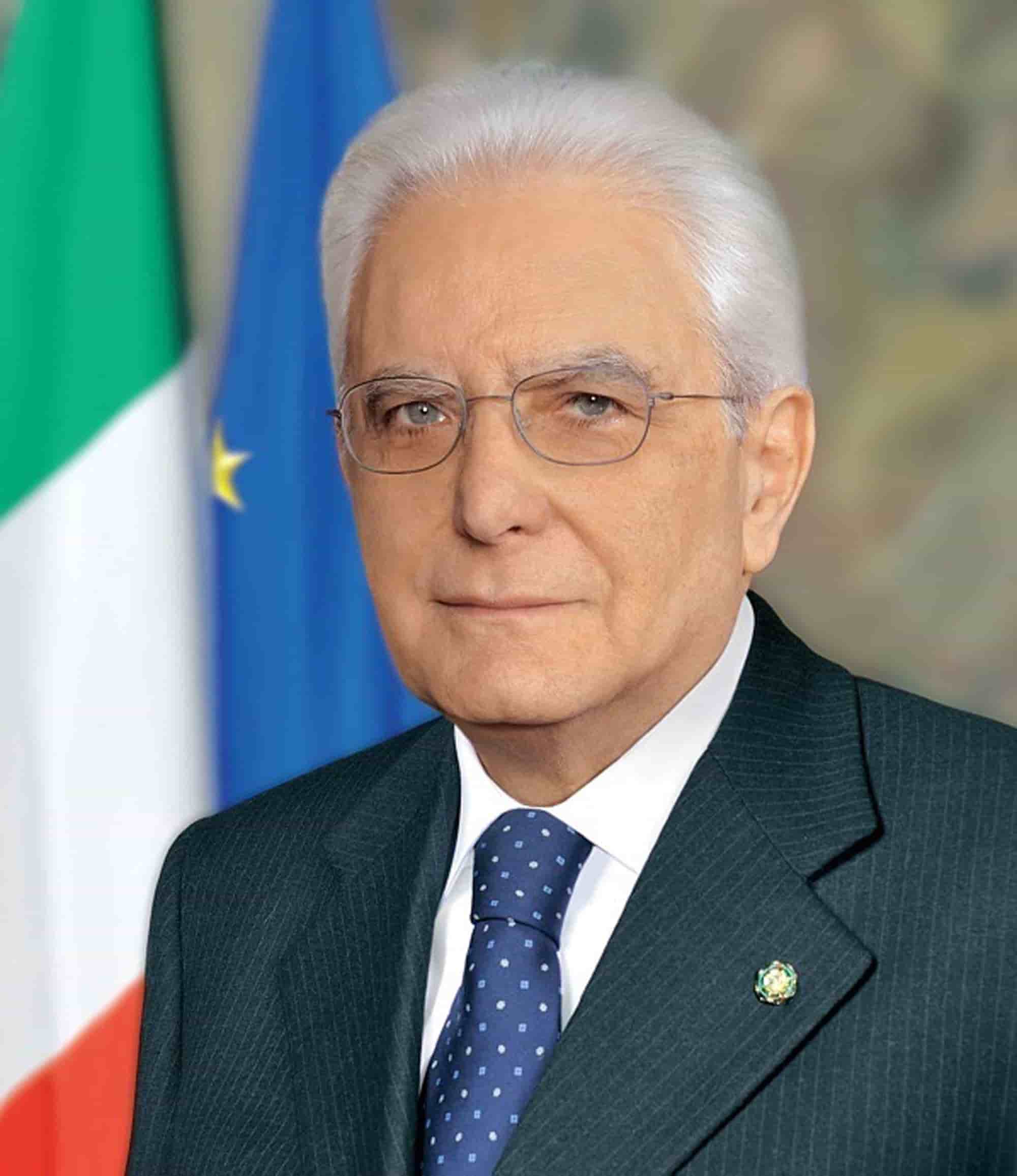 Retrato de Sergio Mattarella