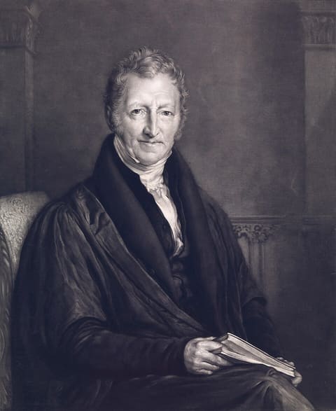 Retrato de Thomas Malthus